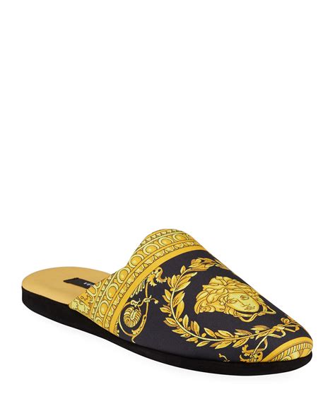 versace badslipper|Versace men's suede slippers.